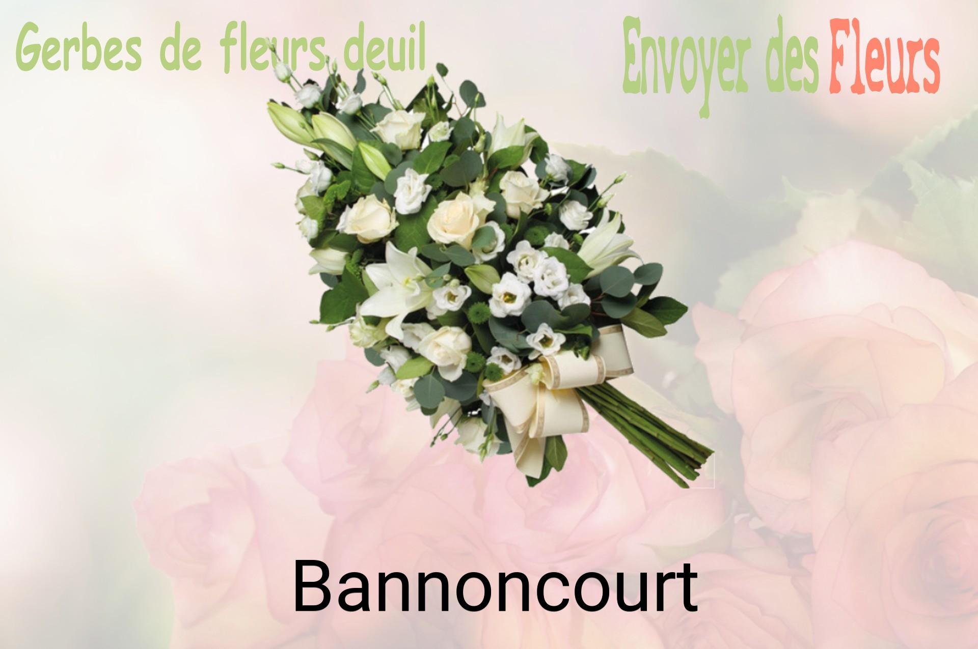 Gerbe de fleurs de deuil livrée à Bannoncourt